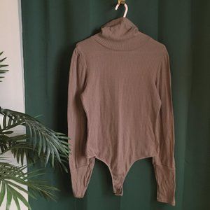 Tan/Brown Knitted Body Suit